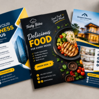 Professional flyers with high-quality printing