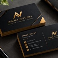 Premium business cards with professional high-quality printing